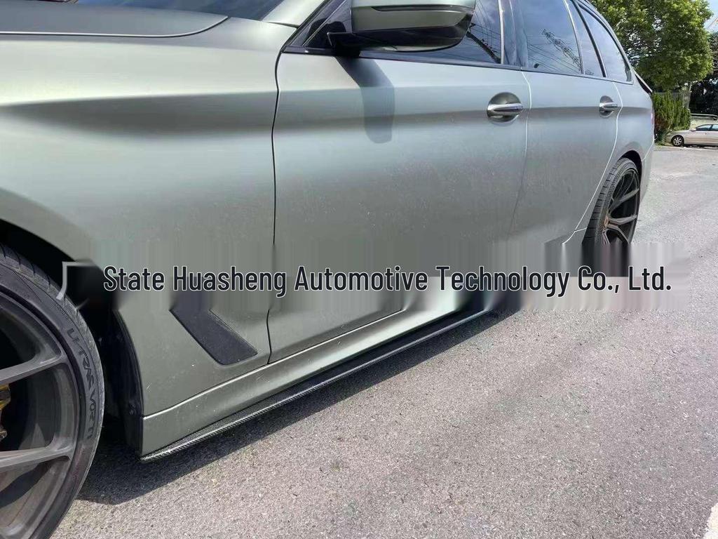 BMW 5 Series G30 MP Style Carbon Fiber Dual Rear and Front Lip Spoiler