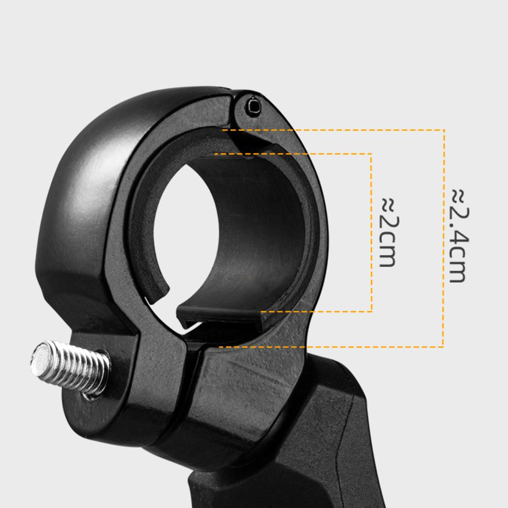 Round rearview bicycle mirror, left, black