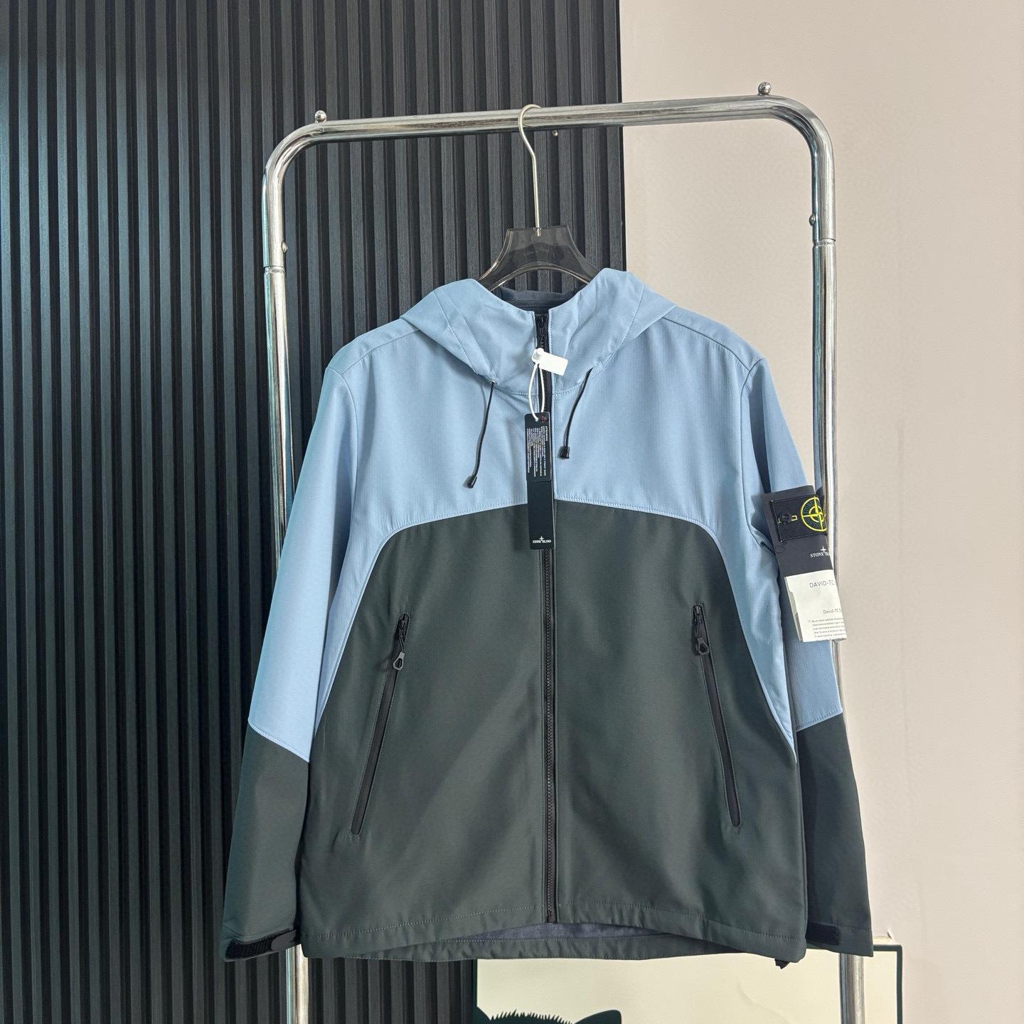 Многофункциональная мягкая куртка CrossStone Island для альпинизма с несколькими молниями - Ветрозащитная и водонепроницаемая M