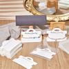 M-Modern-100Piece Bracelet Display Cards Jewelry Display Hanging Card  Bracelet Packaging Necklace Cards With Bags ,White