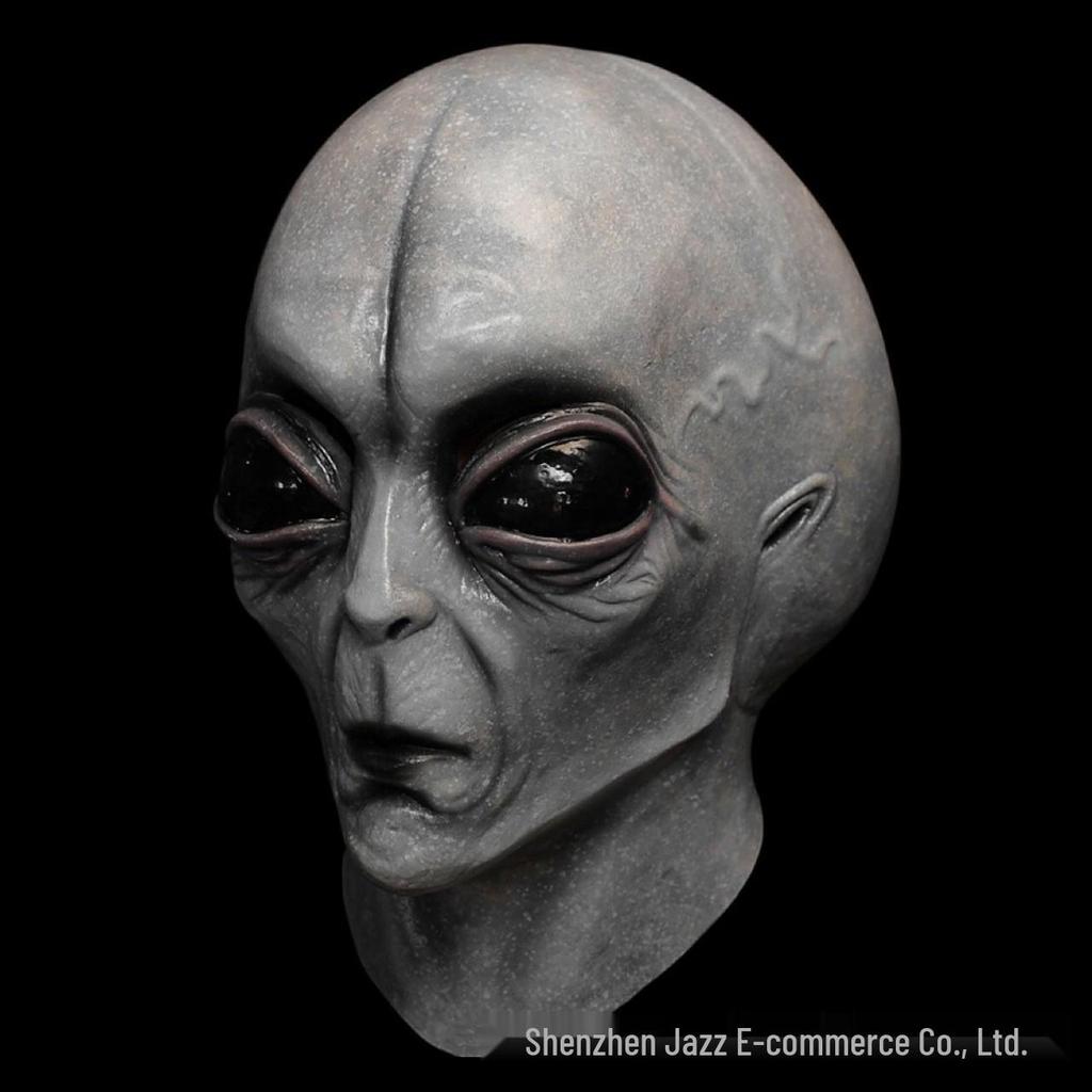 Realistic Latex Halloween Mask: Young Man with Wig