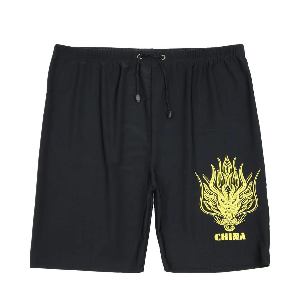 Men's Breathable Solid Color Swim Trunks - Comfortable Beach and Training Wear for Teens and Adults