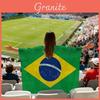 Global Football Cup Soccer Fan Flag Capes With Durable Material For Game Day And Celebrations