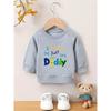 European sizes A Brightly Colored Print Pattern, a Comfortable And Skin-Friendly Round-Neck Sweatshirt for Baby Kids, Perfect for Everyday Wear
