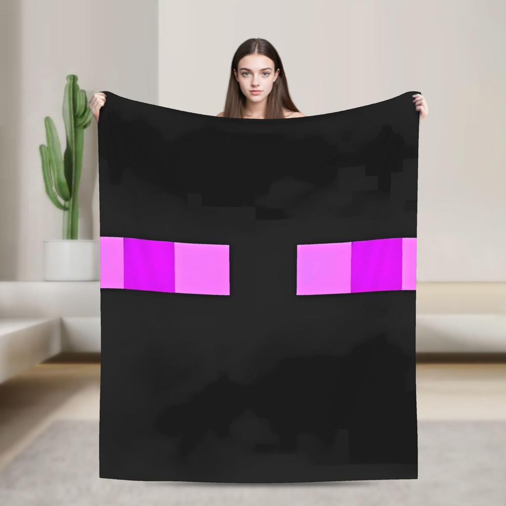 Pig Pixel Game Blanket Quality Warm Soft  Throw Blanket Winter Picnic Couch Chair Sofa Bed Novelty Bedspread