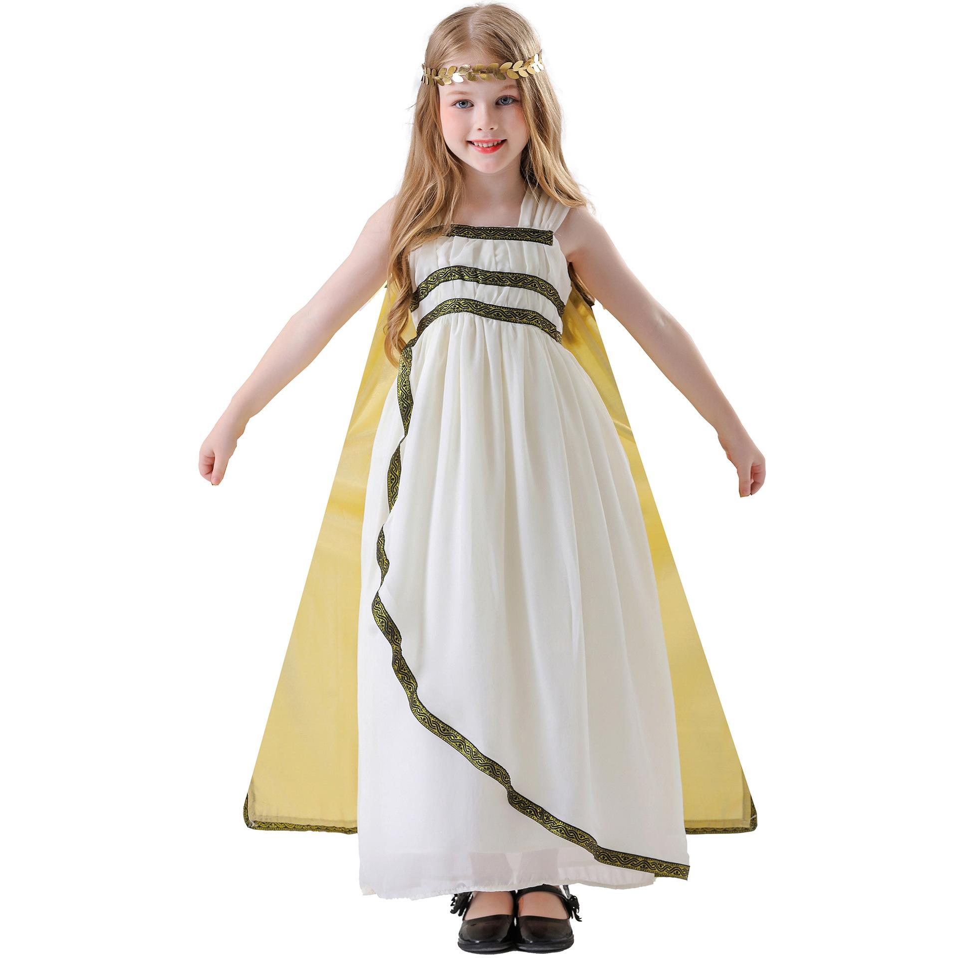 

120150C Children s Egyptian Ancient Greek Muse Arabic cossuit, stage costume Height-120cm