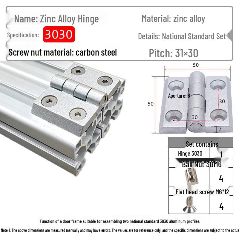 Hochleistungsscharniere aus Zinklegierung für Aluminiumprofiltüren (20/30/40/45)