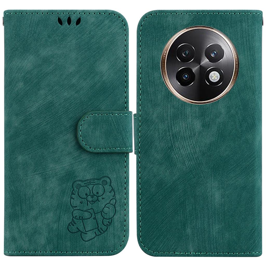 Dla Realme 13+ 5G/13 Pro 5G (Chiny) Etui portfelowe Skóra z nadrukiem tygrysa Odporne na wstrząsy etui na telefon