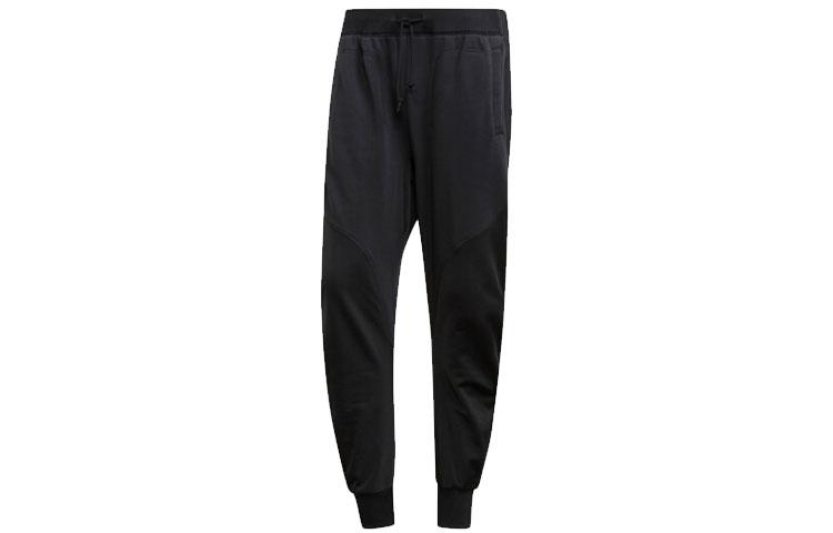 Adidas Originals Knitted Sweatpants Men s Black Moderate Cuffed Pants ED5797 XS