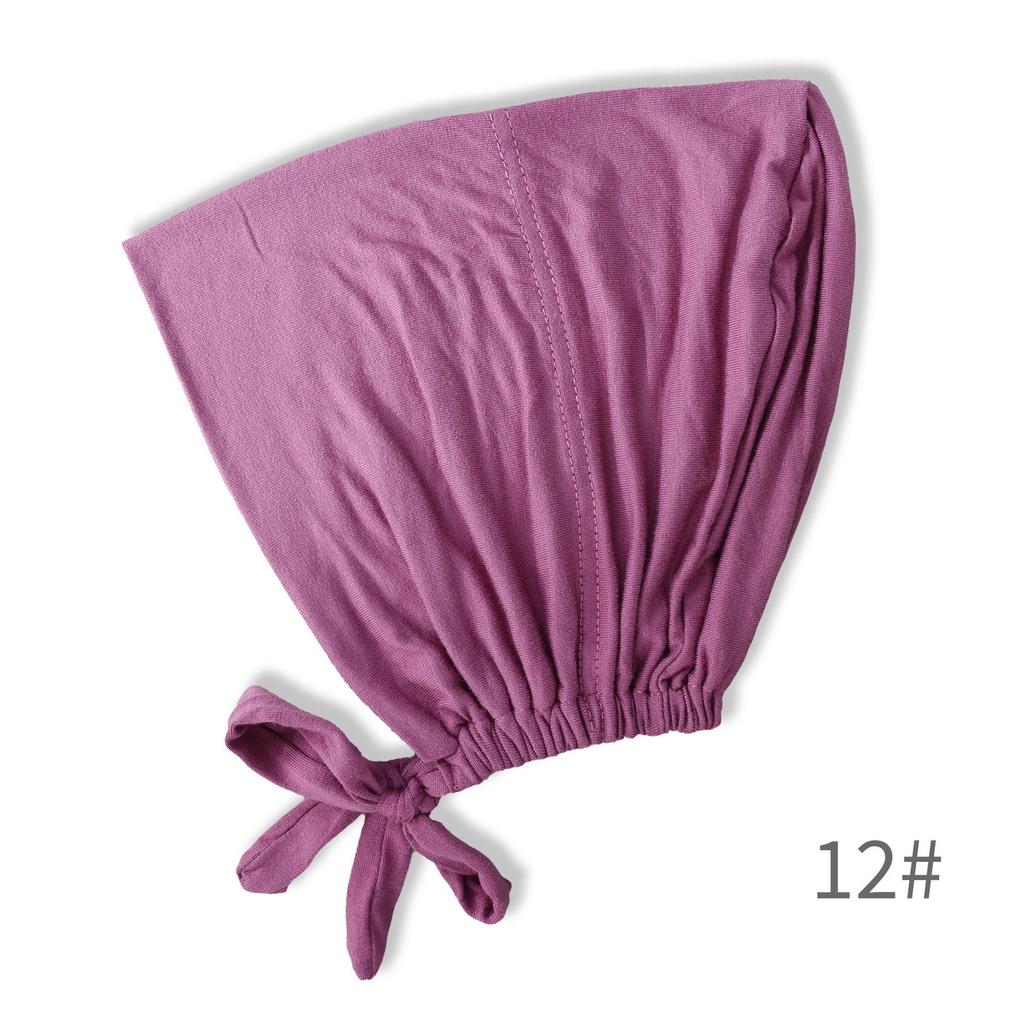 Premium Mercerized Cotton Adjustable Elastic Hair Cover Cap