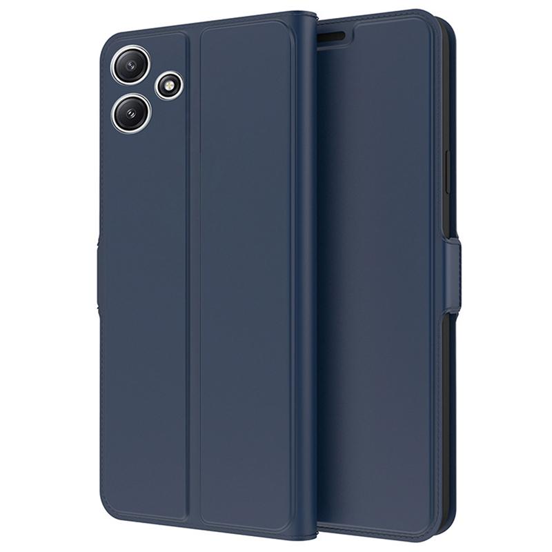 For Xiaomi Redmi 12 5G (Global)/Poco M6 Pro 5G Slim-Fit PU Leather Stand Phone Cover Dustproof Phone Case with Card Slot