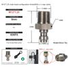 M12X1.25 Quick Connect Adapter Stainless Steel Check Valve