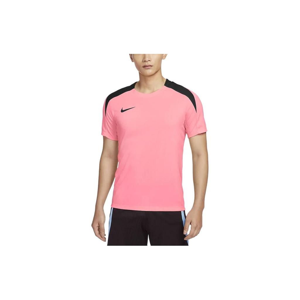 Nike Dri-Fit Strike Color Block Crew Neck Quick-Dry Casual Short Sleeve Soccer Shirt Men Tops Sunset-Purple FN2400-628