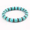 Blue Beaded Bracelet Charm Natural Stone Crystal Septa Stretch Women Bracelets & Bangles Fashion Yoga Jewelry Couple Gifts
