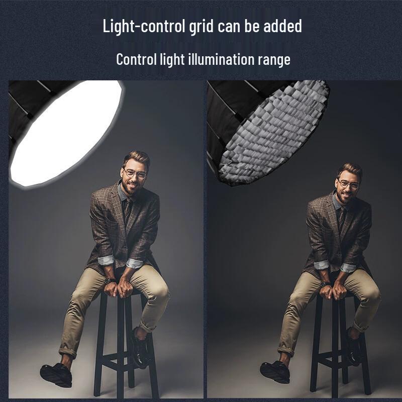 OLOEY 90cm Deep Parabolic Softbox with Grid