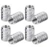 4pcs Knurling Style Tire Valve Caps Aluminum Silver Car Bike Wheel Stem Air Valve Caps Tire Pressure Cap Accessory Stem Caps1