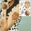 Golden Turtle Anchor Temporary Tattoo For Women Adult Realistic Compass Flower Fake Tattoo Sticker Washable Body Art Tatoo Decal