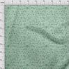 oneOone Cotton Flex Light Mint Green Fabric Texture & Triangle Geometric Craft Projects Decor Fabric Printed By The Yard 40 Inch