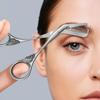 Augenbrauentrimmer Schere mit Kamm, Augenbrauenschere für Frauen, Präzisions-Augenbrauen Schneider aus Edelstahl Haarentfernung Make-up Werkzeug