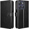 Flip Case for Motorola Moto G86 5G, Crazy Horse Wallet, Black