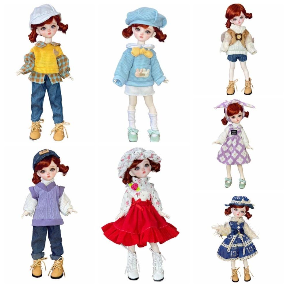 Casual Wear BJD Doll Outfit Dress Up Doll Lolita Dress Fashion 30cm Doll Clothes Girl Gifts