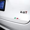 AAACN1 3D Aluminum Italy Italian Flag Adhesive Emblem Badge Car Sticker Motorcycle Decal For Alfa Romeo Fiat Ferrari Honda Suzuki BMW