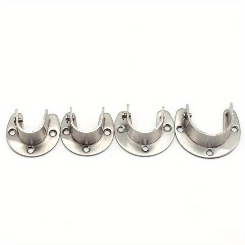 2 Pezzi Supporto per Bastone Tenda Supporto per Bastone Armadio Supporti Terminali Boccole per Tenda Armadio Boccole Fisse