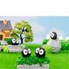 Harz Miniatur Moos Sukkulenten Landschaft Dekor Schwarzer Kohlenstaub Elf Cartoon Stil DIY Ornament