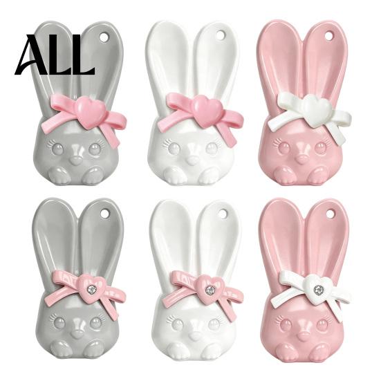 Stylish Accessory for Daily Use Bunny Can Opener Keychain, Cute Bow Rabbit Bottle Pendant, Portable Easy One Click Tab Beverage Keyring Outdoor