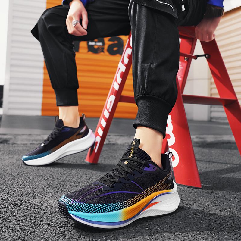 Men's Racing sneakers four season fashion light breathable outdoor speed running shoes soft sole parent-child casual sports shoe