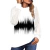 Tops For Women Long Sleeve Pullover V Neck Button Casual Shirts Top