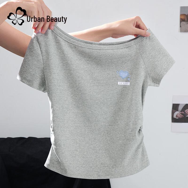Bodystyle Women s Off-Shoulder Printed T-Shirt M