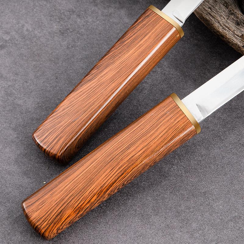 Mini 2pcs Pair of Portable Kitchen Paring Knives with Plastic Handles for Easy Storage