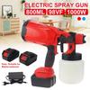 1000ML Electric Cordless Spray Gun with 1/2 Original Battery Portable Paint Sprayer Compatible For Battery