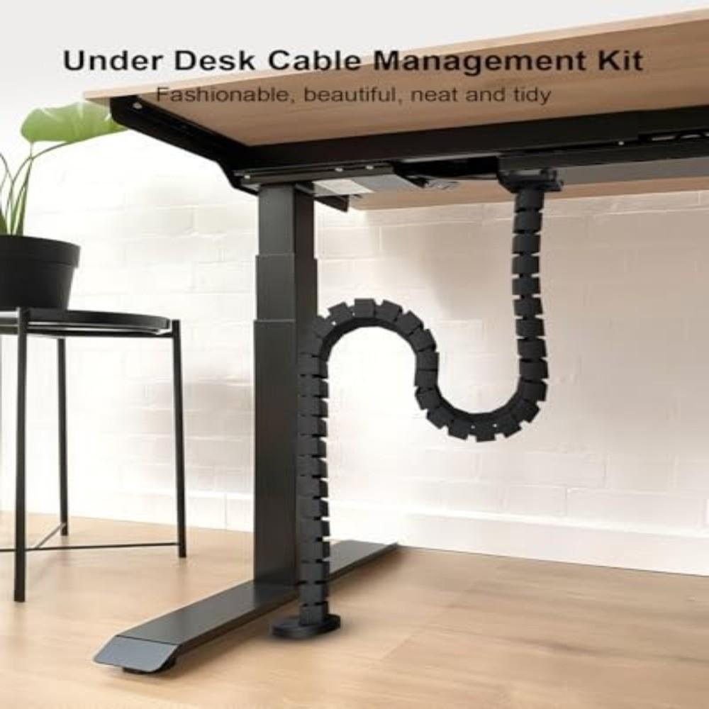 Height Adjustable Cable Management Kit Flexible Universal Fi Cord Organizer Quad Entry Easy Installation