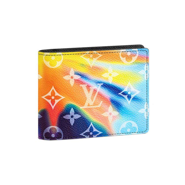 

Louis Vuitton Monogram Sunset Tie-Dye Multifunctional Leather Wallet Men Wallet Multicolor M80954 Shopping Bag Set(Basic Set+Shopping Bag)