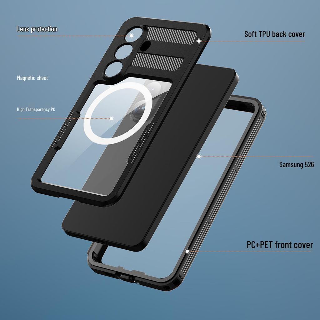Ares Series Diving Case - Waterproof, Shockproof, Magnetic for Samsung S26 Ultra