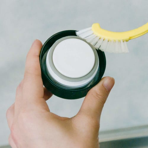 Azuma Industrial Brush, Deep Cleaning Brush, 2-Color Set, Total Length: Approx. 17cm, Slim Brush for Thorough Cleaning in Small Areas