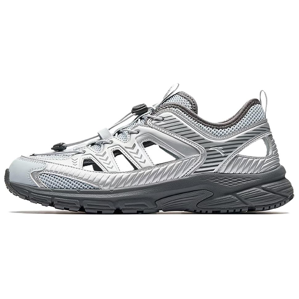 Anta Comfortable Stitching Synthetic Leather Breathable Non-Slip Water Shoes Men Shoes Gray 912626655-2 44