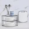 1PCS Corner Kitchen Spice Rack Portable No  Punch Desktop Food  And Miscellaneous Storage Rack Suitable For Kitchen And Bathroom