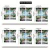 2PCS Tropical Beach Blackout Curtains   Seaside View Polyester Drapes for Living Room   Bedroom   Office - Modern Coastal Decor