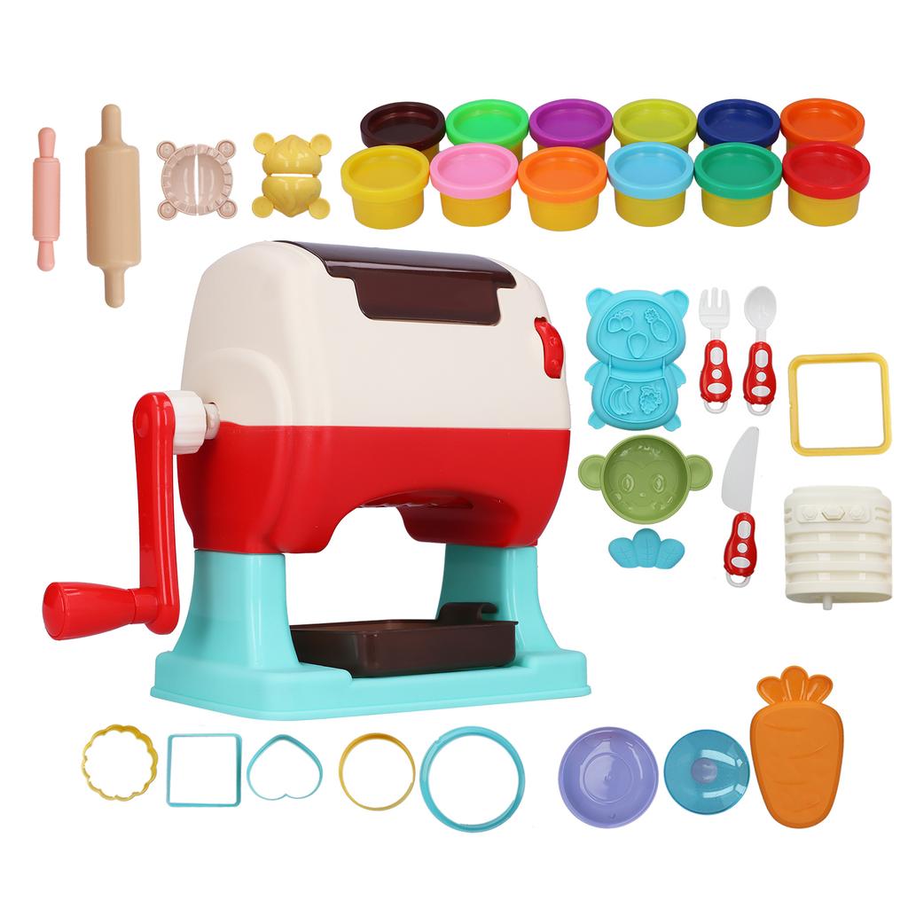 Color Noodle Maker Toys Set Children DIY Kid Early Education Puzzle Birthday Gift12 Cans of Colored