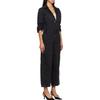 Levis Solid Color Pocket Button Long Sleeve Loose Jumpsuit Women jumpsuits Black A59300007