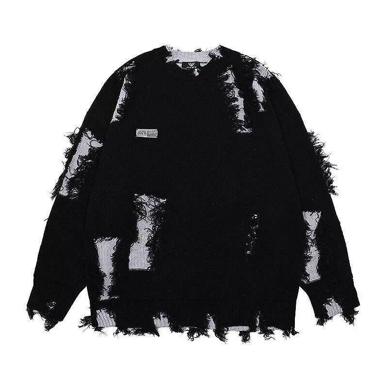 Pánský trendy svetr slim fit s kulatým výstřihem - Podzim/Zima 2024