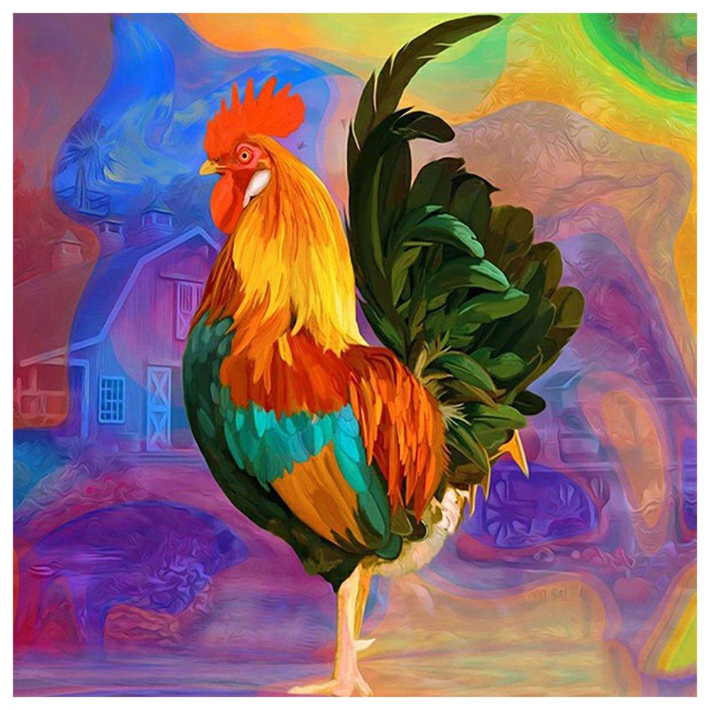 Pintura de Diamantes DIY Taladro Redondo Completo Animal Aves Árbol 5D Bordado de Diamantes Mosaico Loro Kit Punto de Cruz Decoración del Hogar Manualidades