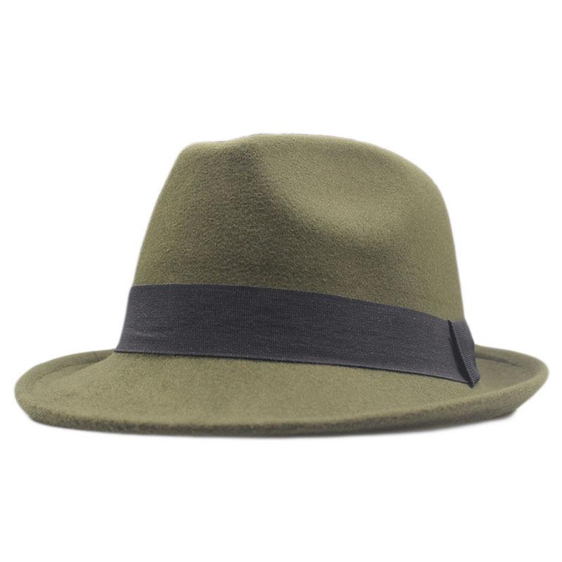 Spring and Autumn New Street Shooting Jazz Top Hat British Gentleman Retro Parent-Child Flat Top Trendy Hat Men's Warm Wool Hat