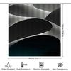 Modern Bathroom Decorstylish Black White Shower Curtain With Gradient Dark Blue Design For Bathtub Perfect Home Improvement Addi