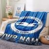 1PC Custom Name Brighton&Hove Albion Patterned Flannel Blanket Suitable For All Seasons for Home Decor Warmth and Comfort Gifts Holiday Present