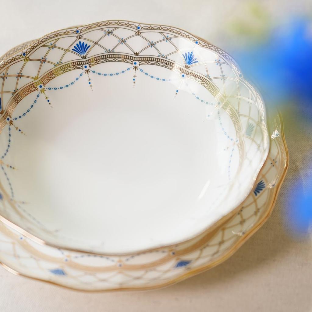 NARUMI Prima Donna Feito em Elegante Tigela de Presente para Frutas e Saladas, 14cm, Dourado, Japão, Elegante, Deslumbrante, Tigela, Em Caixa, 52476-1415