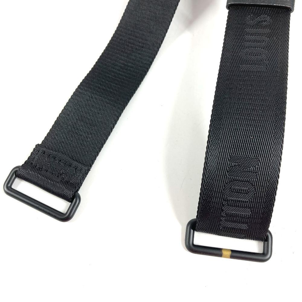 Louis Vuitton Adjustment Accessories Shoulder Strap Canvas Black Unused